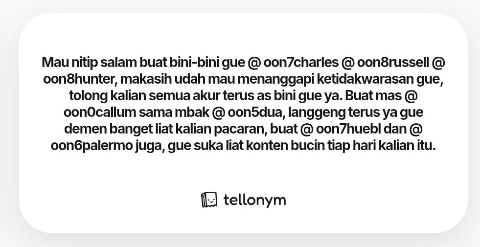 bearwithnikki's tweet photo. Next ini ada salam dari haremnya Willow @oon7charles @oon8russell @oon8hunter kok gue nggak jadi your bini juga duy? 🥺 Kecup hangat buat pasangan terfenomenal kita @oon5dua @oon0callum dan @oon7huebl @oon6palermo sehat-sehat dan long last ya lovebirds, mama y papa. 🥺 https://t.co/EjHBjd0ja3