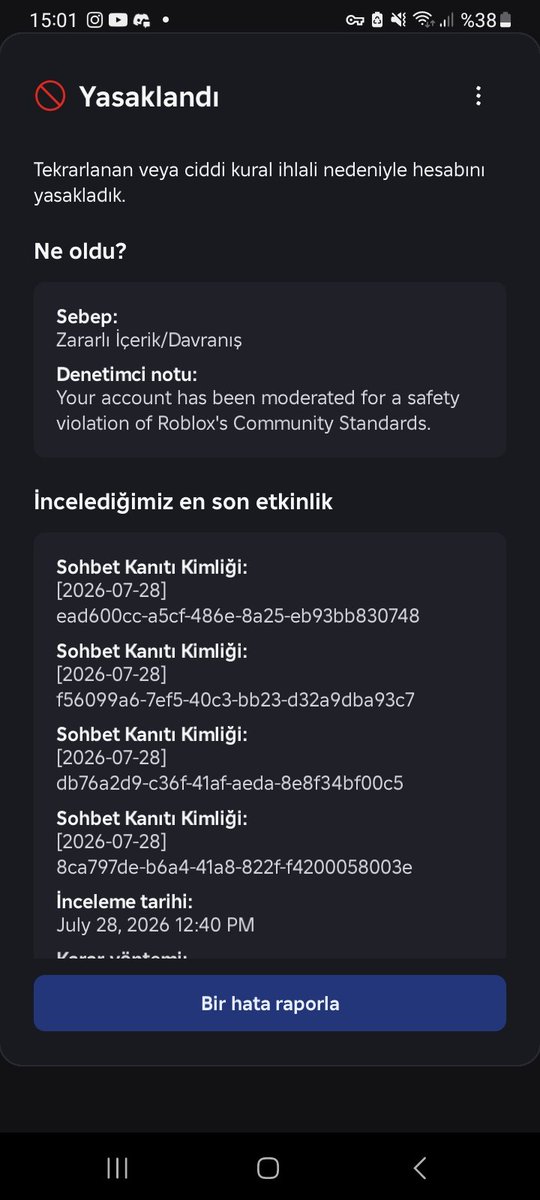 JerryRose597125's tweet photo. @HelloItsVG Mine is stil banned and they haven't replyed my appeal. https://t.co/iz26DtunOq