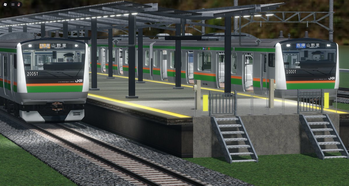 syounenntekijiu's tweet photo. むちゃくちゃリアルなe233に乗れる社員運行制ゲーム
「JKR東日本旅客鉄道」
ノード式で脱線せず、吊り革が動いたり、パンタの昇降やドア開閉のアニメーション等、様々なところにこだわりが。
現在誠意開発中です。興味のある方はぜひ。
e233:jujutrain様
https://t.co/SypLZYeOi5 https://t.co/roeqE6Qt22