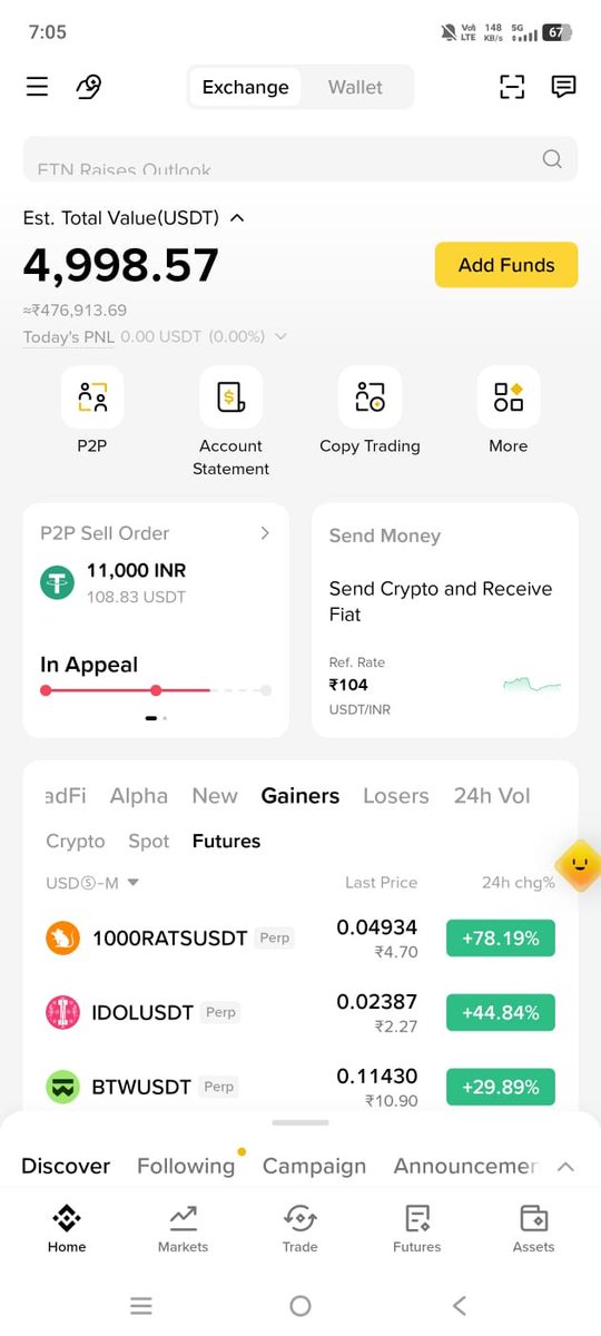 SurajMeenaInd's tweet photo. @cz_binance
@BinanceForIN
@Binance @BinanceHelpDesk
5 MONTHS and still FROZEN! ๐ก
Case ID: #166188850
P2P Dispute: 739.56 USDT
Total Balance: 4,998.57 USDT
For 5 months you say "wait 2 days, wait 3 days".
I begged you: "Deduct disputed amount, release my rest money. https://t.co/cX21ONWqwH