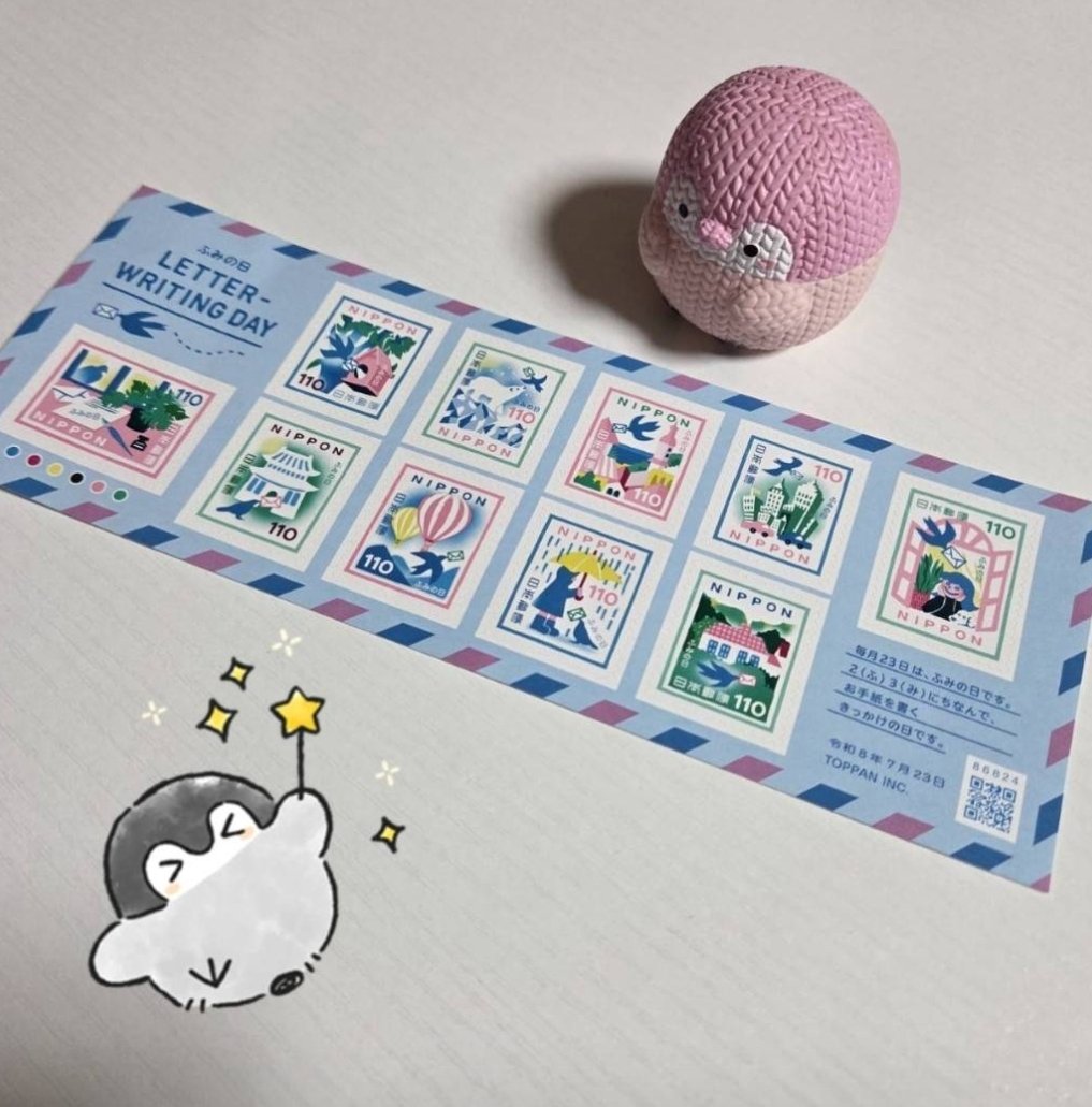 setsukaxsong's tweet photo. 手紙を書くのが好き✉️ 𓈒𓏸

かわいい切手シートを買ったので、書く前からわくわくしてときめいてる！ https://t.co/7I71Olsu56