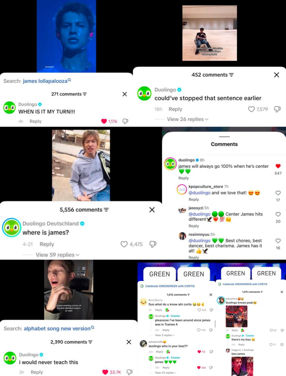 lvchanelz's tweet photo. duolingo is obsessed with james atp https://t.co/jT8f6R7nju