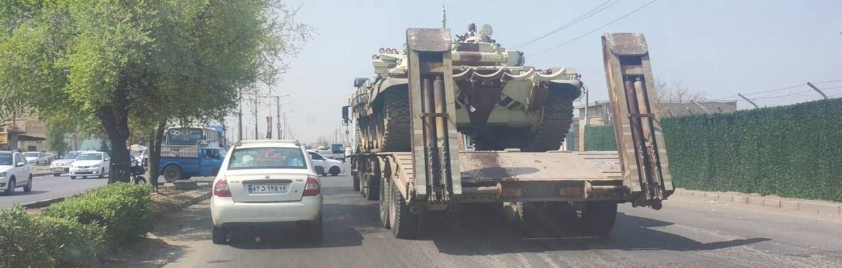 Conflict_Radar's tweet photo. NEW: The movement of several tanks was detected in Abadan, on the Iran-Iraq border. https://t.co/S2DdQ5xETF