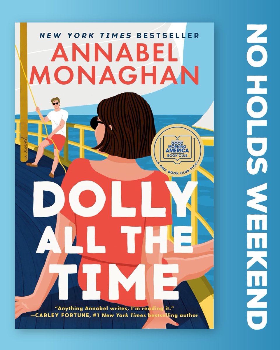 mysapl's tweet photo. Now through August 2, enjoy no wait times on eBook and eAudiobook copies of "Dolly All the Time" by Annabel Monaghan! 📙 Already have "Dolly All the Time" on hold? It’s ready to check out in your Libby app! 📲
#NoHoldsWeekend #SAPL https://t.co/2HDY6t7bvN