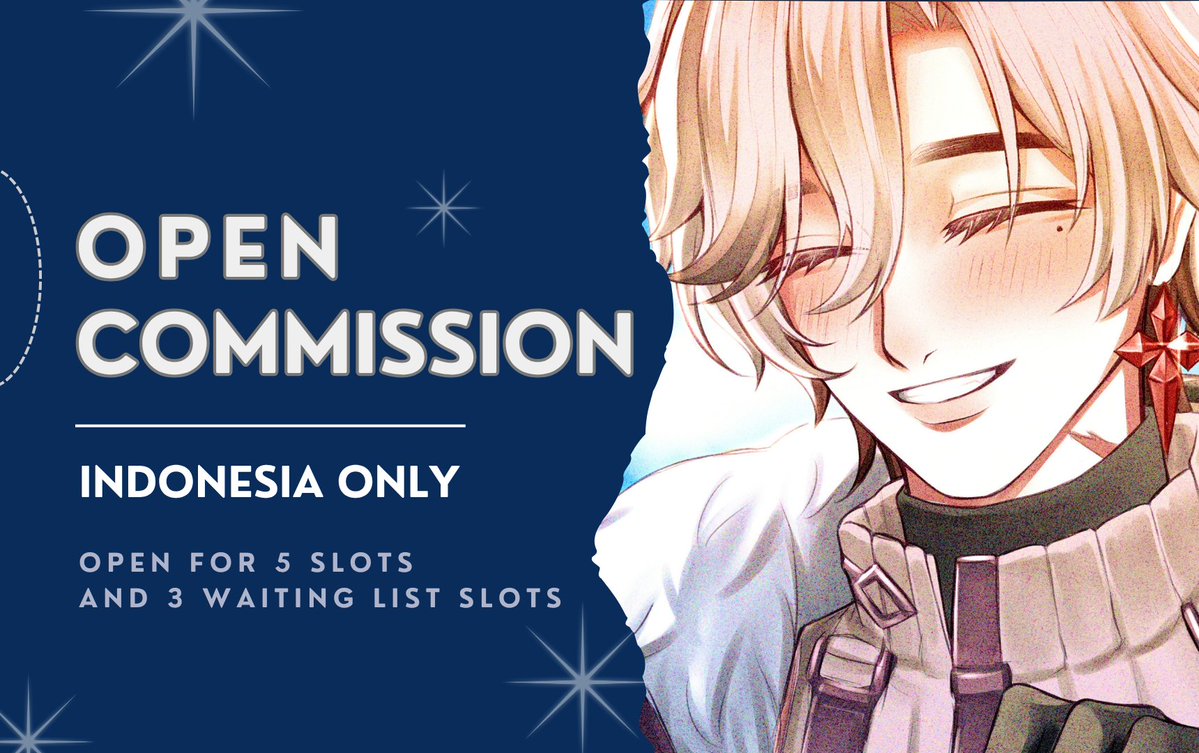 Nanafuwafuwaaa's tweet photo. ✨ OPEN COMMISSION BATCH AUGUST✨
[❤️+🔄 are very appreciated🥹🙏]
Halooo!👋
Bulan ini aku kembali open komis sebanyak 5 slot + 3 slot waitlist, buat yang tertarik boleh ketuk dm ku yah~
1st commissioner get one FREE chibi bust up🎉
ToS &amp; Pricelist👇
#opencommission #commission https://t.co/vogPfMh0QD