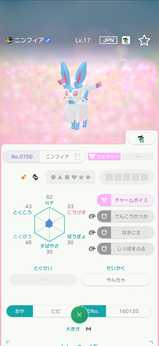 MADANAI_Noname's tweet photo. ニンフィアとカエンジシをビビさんからいただきました🙇‍♂️
大切にします✨️
ありがとうございました😌

@vivy_Pokemon007
 #ビビの贈り物 https://t.co/DDWzGpWn9x