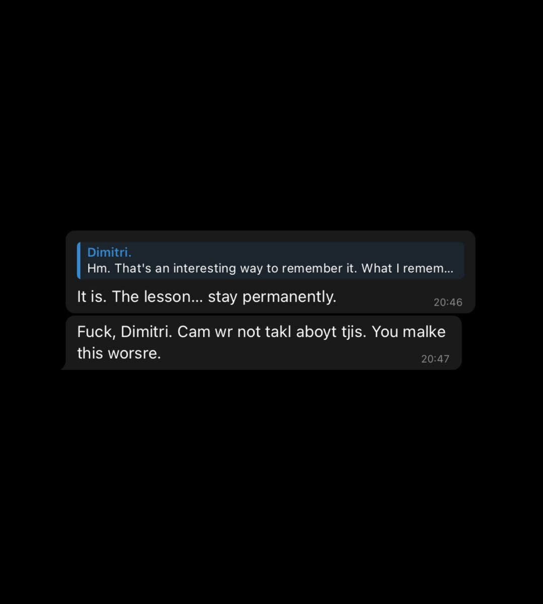 Saintificial's tweet photo. All that talk, all that pride, and the first hint of temptation was enough to make your self-restraint crumble. I'd almost pity you if it weren't so embarrassingly amusing. https://t.co/e4brr2MXe4