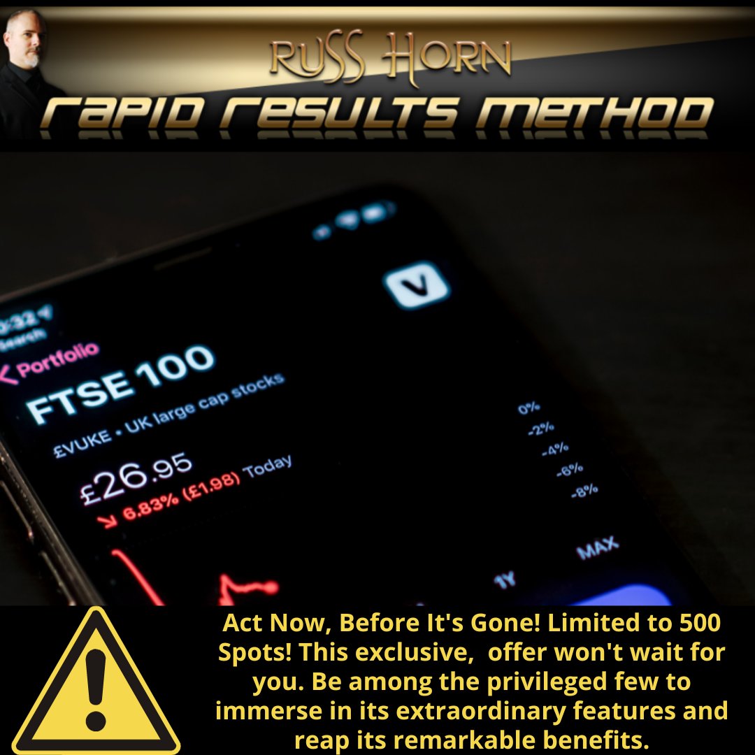 WinJose8's tweet photo. #forexsignals #forexsignalservice #forex #Wealth
#forexsignalsservice #forexsignalslive #forextrader
#forexsignalsprovider #trade #traders #ForexMarket
Unlock insane money-making potential
with Russ Horn's Rapid Results Method.
👉 https://t.co/iNIvYonLYV 👈 https://t.co/xGWLKCgXn2