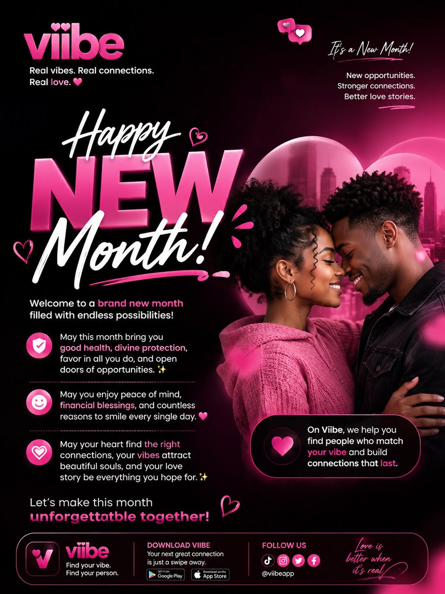 JoinViibe's tweet photo. Happy new month lovers 😘❤️ https://t.co/ERD8j1kvh1