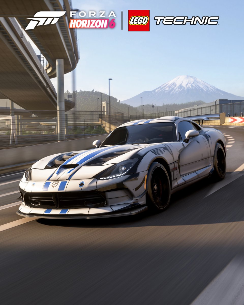 ForzaHorizonFR's tweet photo. Pour célébrer la sortie du nouveau set LEGO® Technic™ Dodge Viper GTS-R, nous offrons à tous les joueurs cette livrée unique inspirée de LEGO pour la Dodge Viper 2016 ! 

Consultez dès maintenant vos messages dans FH6 pour la récupérer. https://t.co/U017d9FD0z