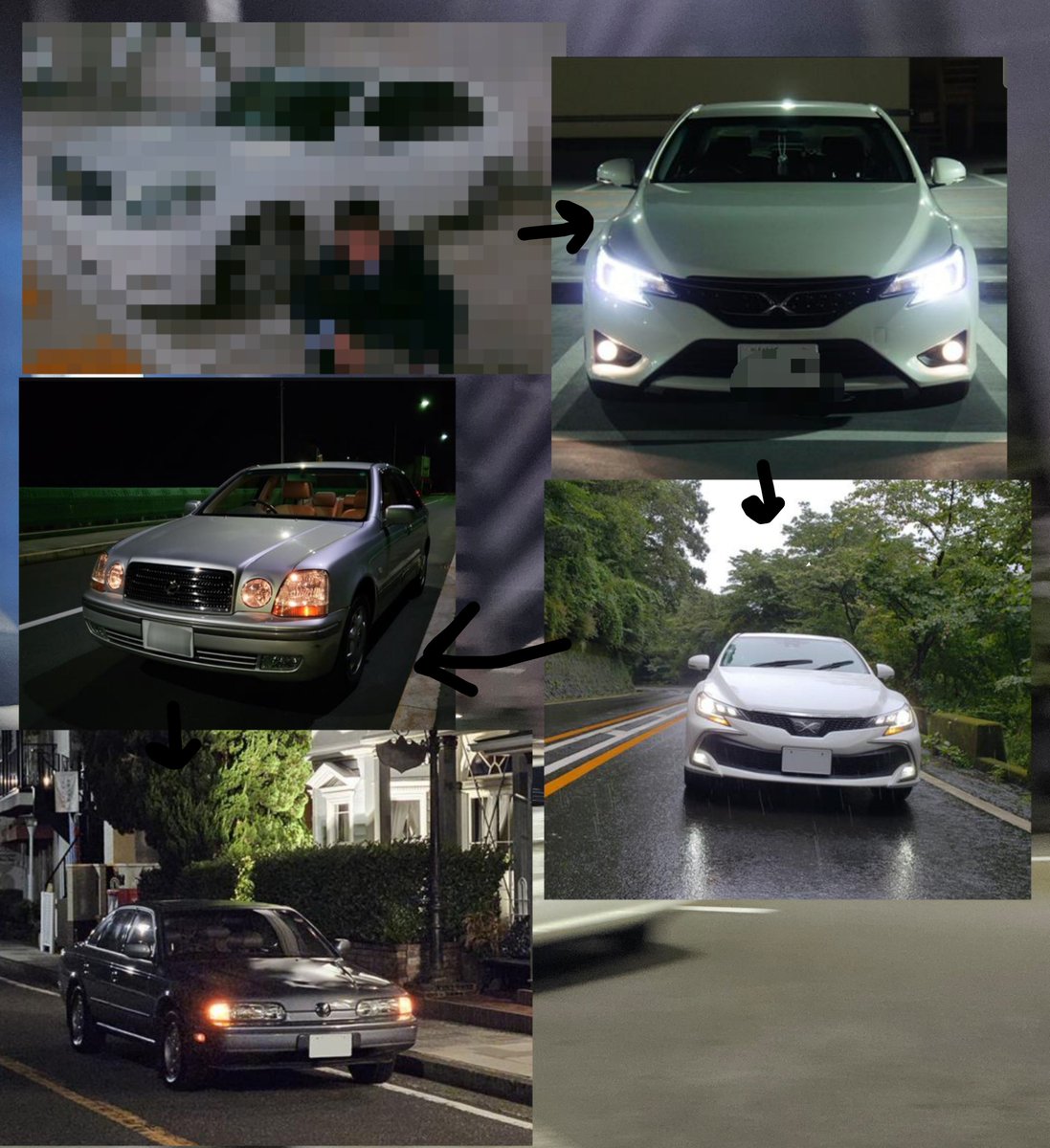 一匹羊、思えばFRセダンしか 乗ってきてませんね。 【車歴】 30