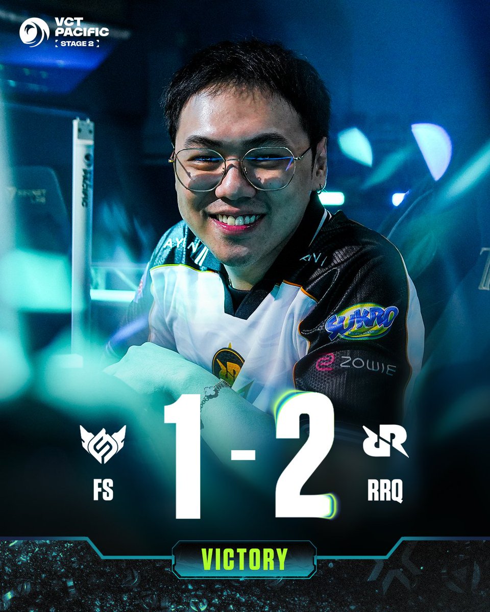 vctpacific's tweet photo. BACK ON TRACK 👊

@teamrrqofficial get their FIRST #VCTPacific Stage 2 win after a back-and-forth series against FULL SENSE! https://t.co/vlAgs12z08
