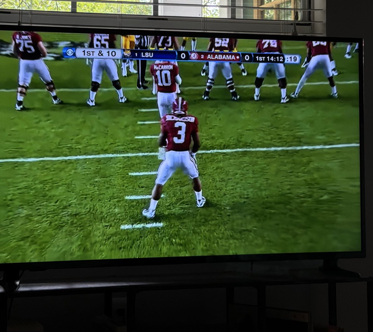 clinton_Jones_'s tweet photo. Starting strong with 2011 #1 LSU &amp; #2 Alabama https://t.co/du2EaeZJuo