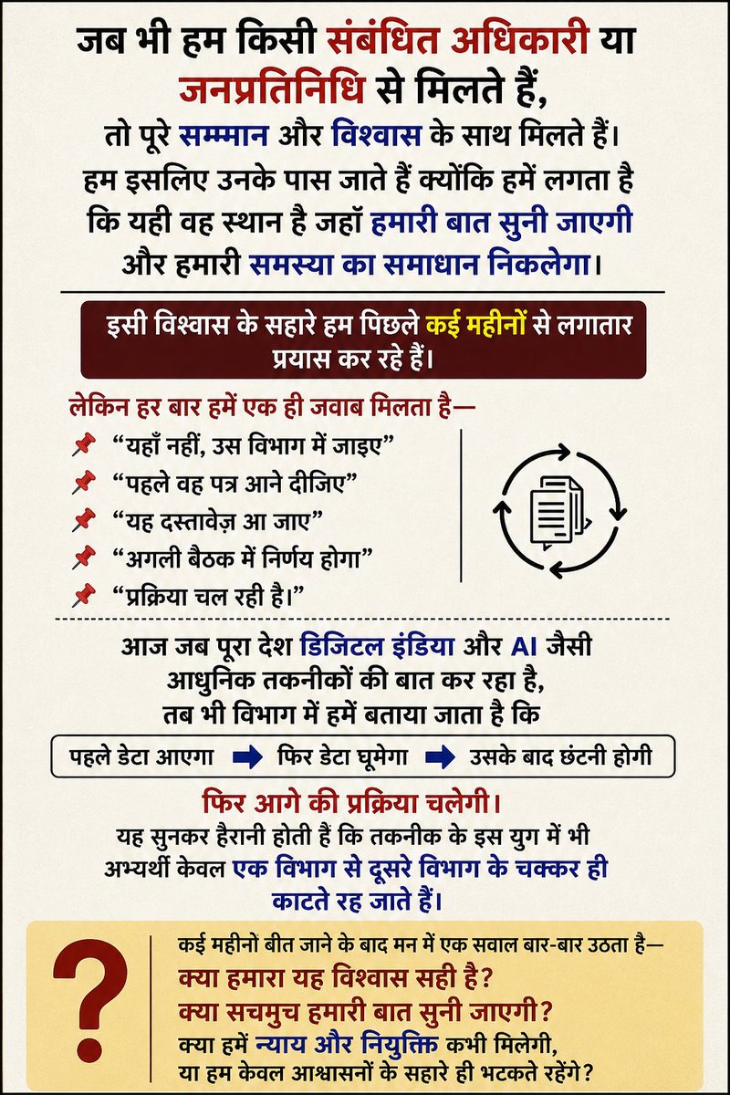 pareek_nitin7's tweet photo. #REET
#SpecialEducation  
हमें केवल प्रक्रिया नहीं, नियुक्ति चाहिए 
@madandilawar 
@RajCMO 
@rajeduofficial 
@educationnagari https://t.co/drLO8Jicwy