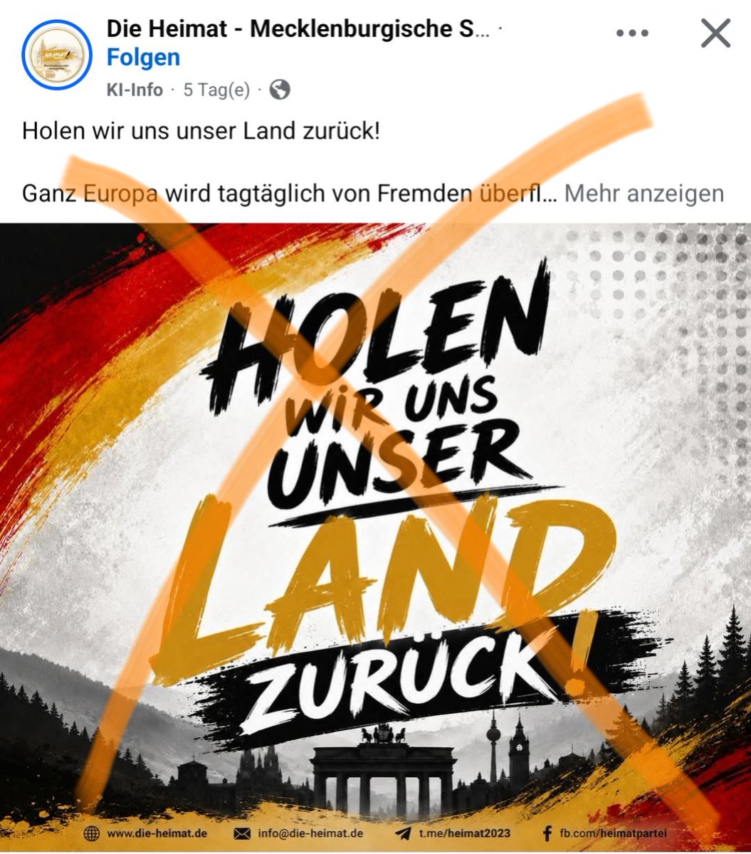 rick_sonnens's tweet photo. Ich wusste gar nicht, dass Deutschland annektiert wurde.

Wer ‚holt unser Land zurück‘ ruft, hat meist nur die Realität verloren – nicht das Land.

#Demokratie
#Populismus #noafd #fckafd #NazisRaus #AfDmachtDumm #wirsindmehr #Wirsindbunt #afDnee #FCKNZS #fckafd #wirsindantifa #patridioten