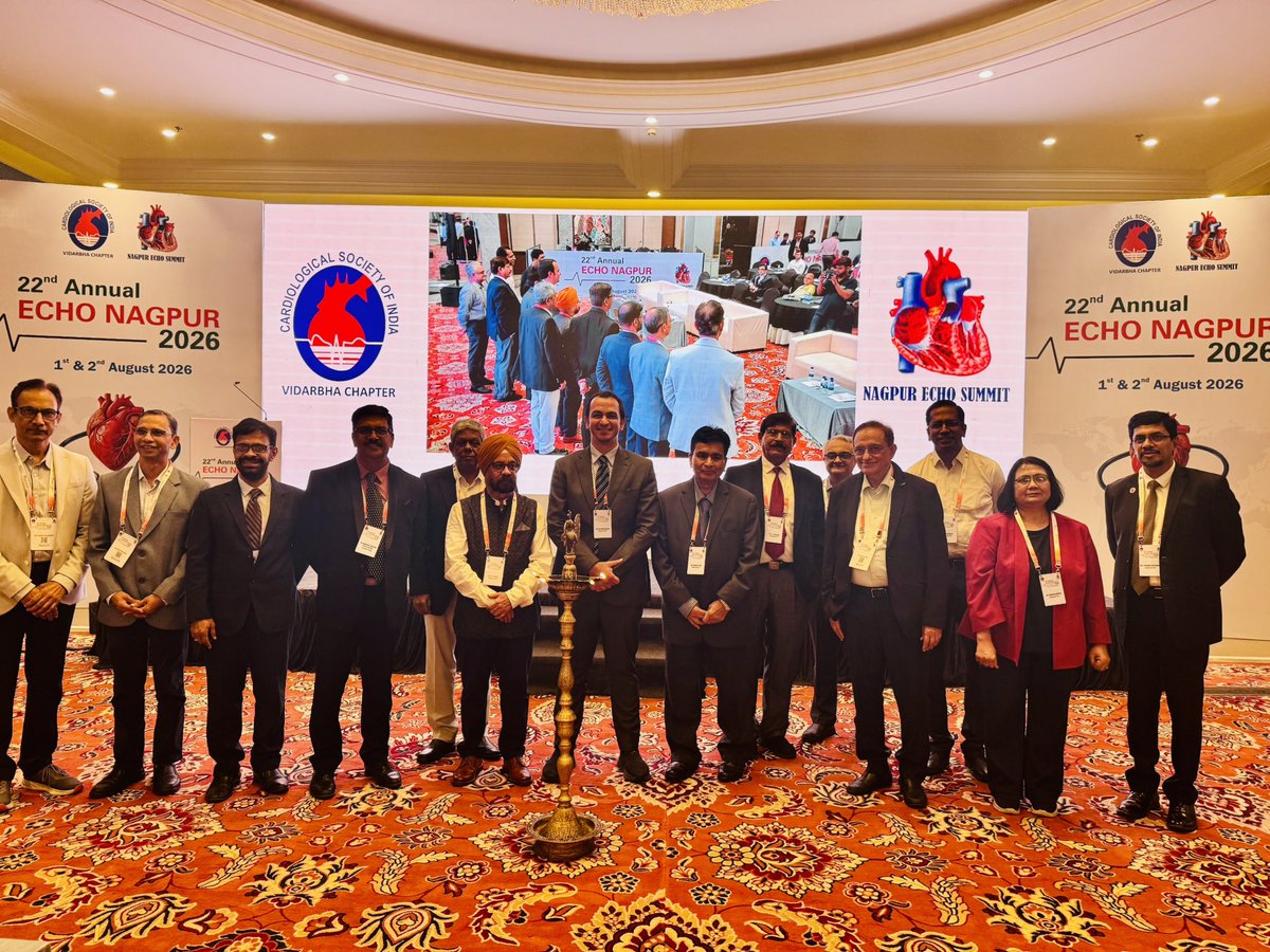 EchoSoliman's tweet photo. Day 2 #EchoNagpur with lots and lots of educational cases #echofirst @EACVIPresident @escardio https://t.co/nEYMtVO6Ka