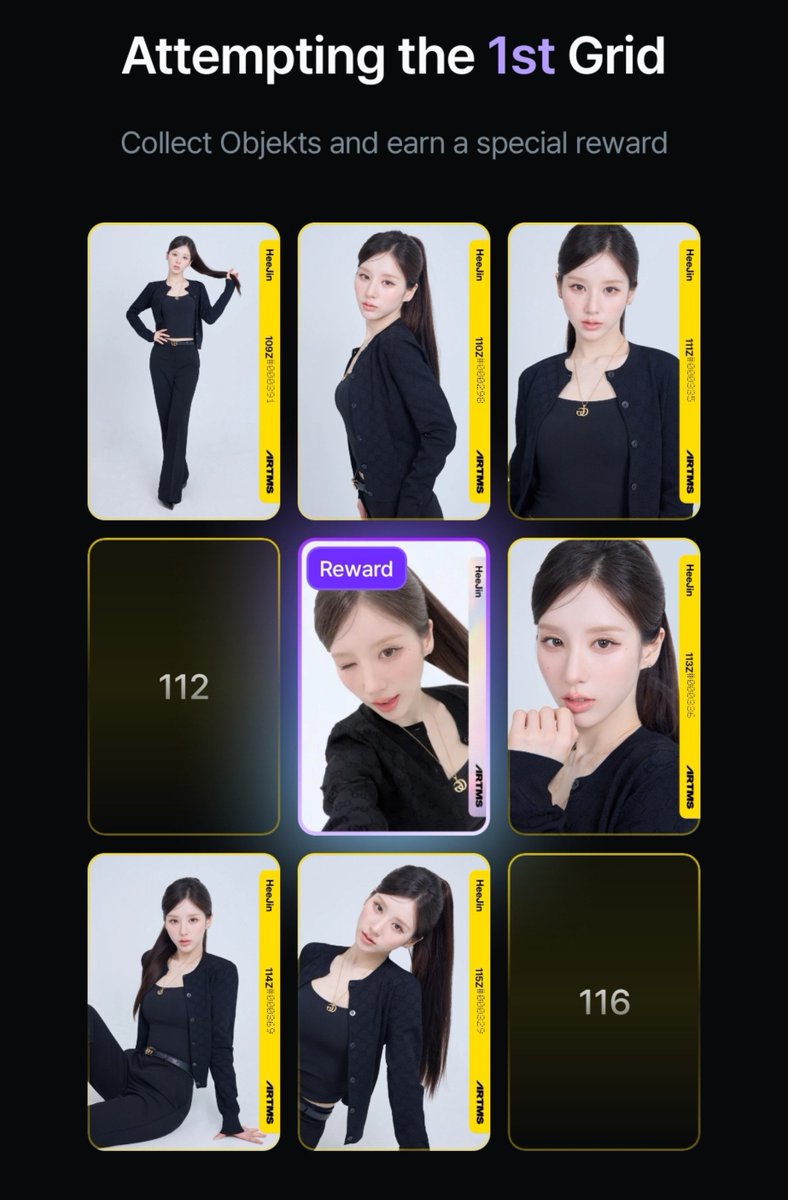 hehetsomnia's tweet photo. wtt artms fco and sco (trying to complete grids)

have:

Heejin AA202 (for aa201 only)
Heejin AA108, AA109
Haseul AA101
Kimlip AA105, AA112, AA113, AA115
Jinsoul AA112
Choerry AA102

want:
HeeJin AA106 AA112 AA116
Haseul AA102 AA103 AA104 AA105 AA108 AA110 AA113 AA114 AA115 https://t.co/pDjrLHCL94