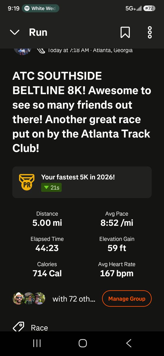 BryanKGbergNew's tweet photo. Volunteered and Ran the Inaugural @ATLtrackclub Southside Beltline 8k this am! Had so much fun, saw so many of my #runfam and kicked some butt! #RunningCityUSA #runchat #bibchat #ukrunchat https://t.co/AwkQOLdNCe