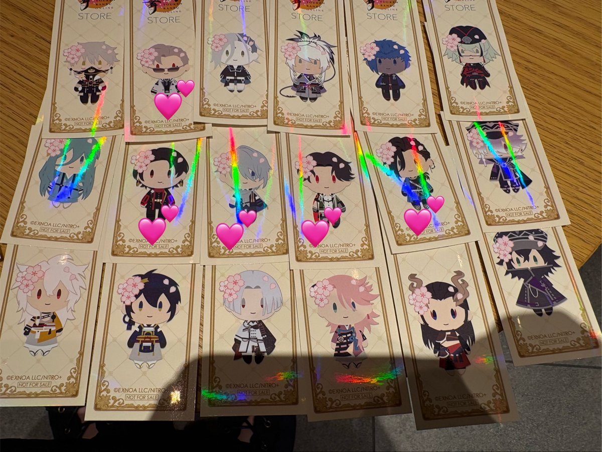 yuzu_torihiki24's tweet photo. 【交換】刀剣乱舞 ストア STORE 特典

譲: 画像のもの
求: 後家 京極 青江 歌仙(各1)

💕は後家とのみ。
本日大阪手渡し、郵送交換可能です。
三日月は単体のお声かけあり。 https://t.co/DRAu8uCeAK