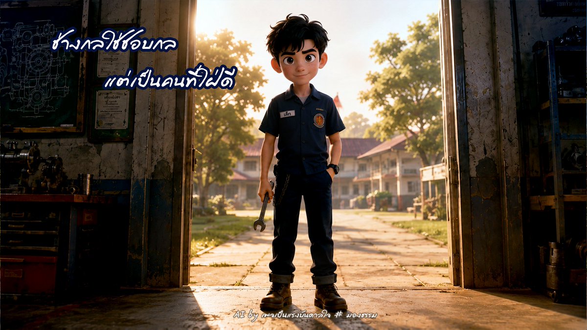meeBamee1's tweet photo. ช่างกลใช่ชอบกลแต่เป็นคนที่ใฝ่ดี
เรียนเทคโนโลยีที่ก้าวล้ำทันสมัย

อยากเห็นชาติก้าวหน้าพัฒนากว่าชาติใด
จึงทุ่มเทหัวใจเรียนวิชาที่จำเป็น
เฝ้าเพียรเรียนฝึกฝนสู้อดทนแม้ยากเข็ญ

อยากดีใช่อยากเด่นอย่างที่ใครเข้าใจกัน

เชิญรับฟัง
https://t.co/0jYaxXhawZ https://t.co/H479Ke0kSX