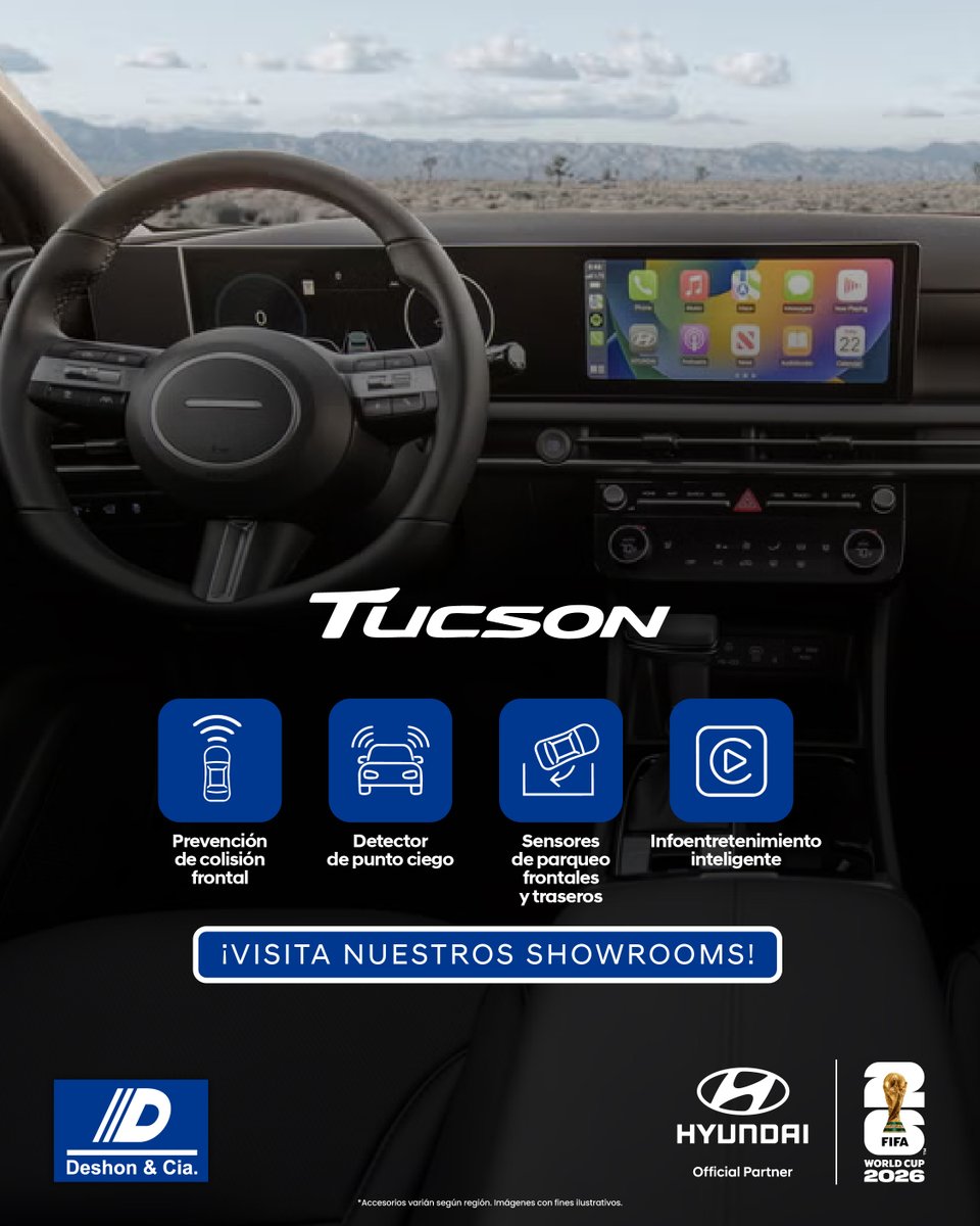 Hyundainic's tweet photo. 🚙 Seguridad y confort en cada recorrido. La Hyundai Tucson incorpora tecnología inteligente para que viajés con total tranquilidad.

¡Visitanos en nuestras salas de venta! 
📌Km 10 Carretera a Masaya 
📌Montoya 
📌Estelí 
📌Chinandega 
📲 ¡Contactanos!: https://t.co/2XBbSUUnNI https://t.co/TijeVE8v1j