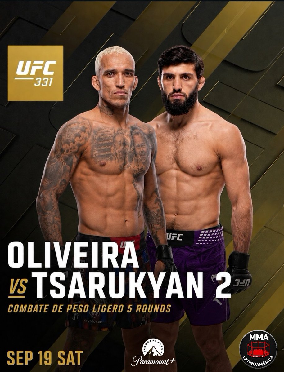 ClubDeLasMMA's tweet photo. Hay pelea confirmada! Hay flyer de MMA LATINOAMERICA

Vamos @CharlesDoBronxs el campeón del pueblo 🙌

#UFC331 https://t.co/Xk3Sp41Gwp