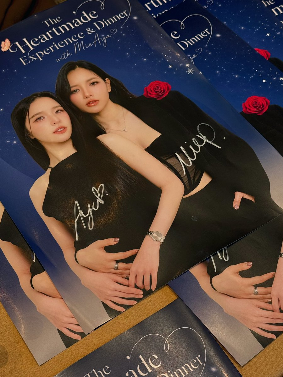 ayaorapan's tweet photo. The Heartmade Experience & Dinner with MieAya has finished. 🙏🏻🥹❤️
We are deeply happy that we got to meet and spend time with everyone today. This time together is so incredibly meaningful and precious to us. Thank you for all your lovely support. The activities today were so much fun, and every moment remains 
a beautiful memory. 💌
We sincerely hope you all enjoyed yourselves along with us. 
Thank you for your support and your love. Wishing everyone a safe journey home and have a good night! 😴 
Sending so much love to all of you.
#PlusA💙✨
Hope to see you again next time! 

HEART MADE MIEAYA
#OceanStarXMieAya