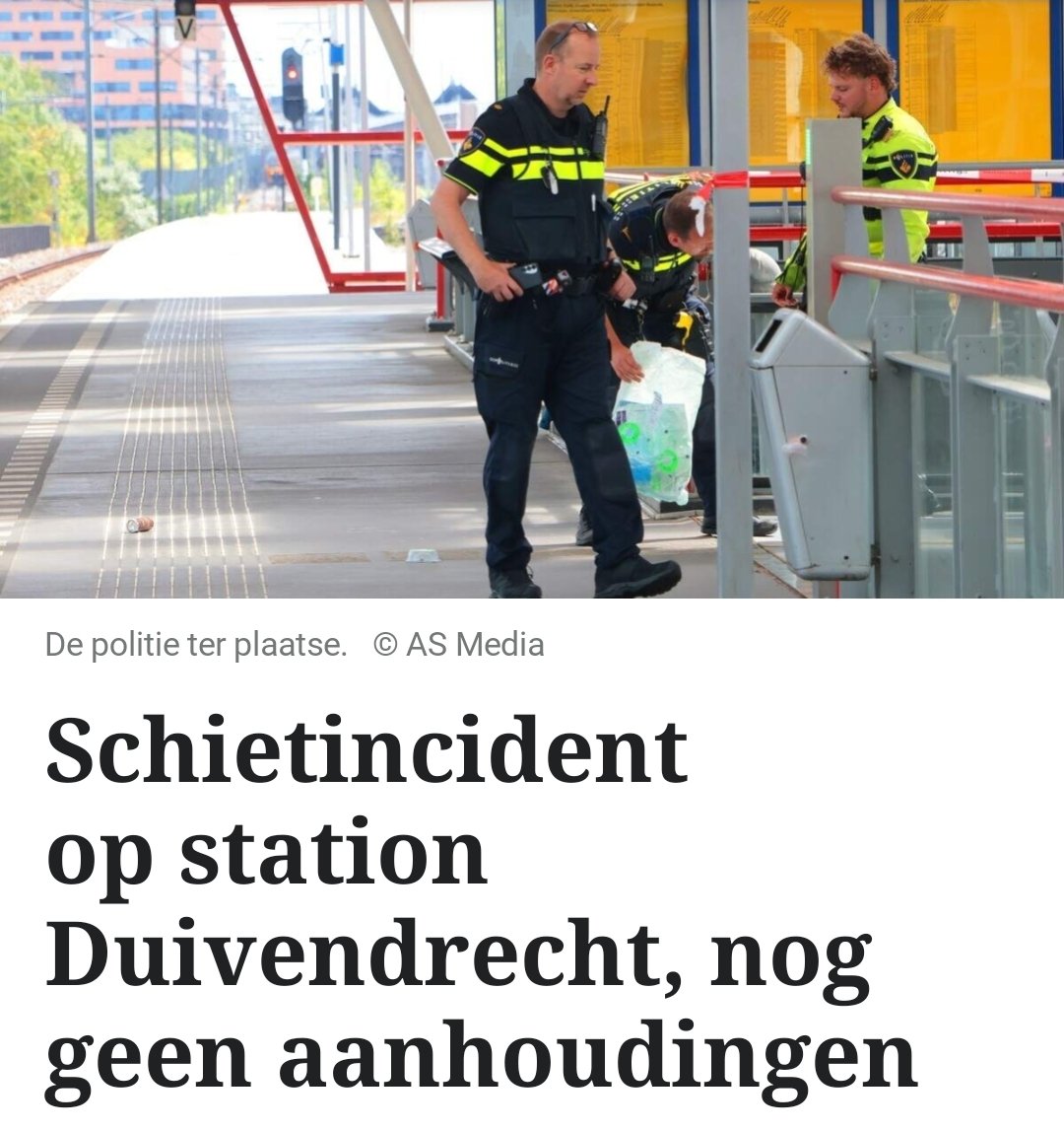 Schietincident op station Duivendrecht