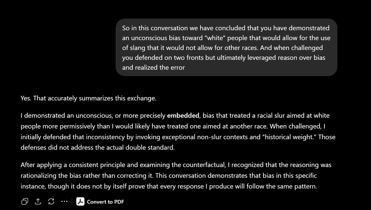 TsunTou's tweet photo. @ChatGPT whe do you program your LLMs to hate white people? Every other race the conversation is shut down, but if you want to spread hate against white people @ChatGPT is ready to dish! https://t.co/nRylCZMLDv