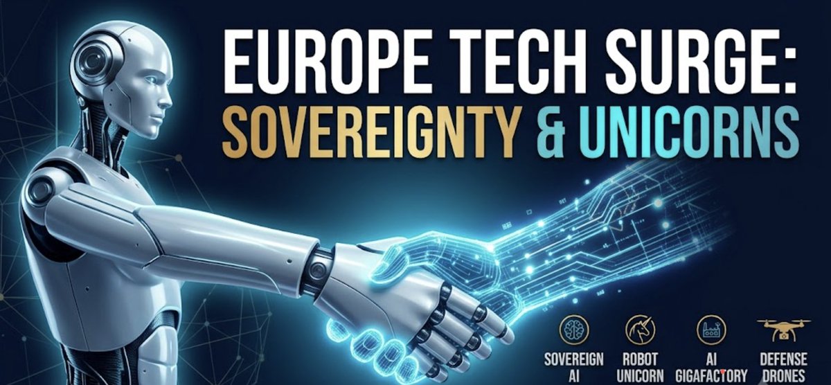 gianlucaccamo's tweet photo. 8 EU partnerships. One week. One theme.

🏗 ÆTHER — Europe's first AI Gigafactory bid
🤖 Humanoid × Schaeffler — largest robot deployment ever
✈️ Leonardo × Baykar — EU-made drones
🔋 Altris × Draslovka — first Na-ion cathode supply chain

4+ at the link.

https://t.co/Qzbg1E5JHJ https://t.co/JhNmfMIIrh