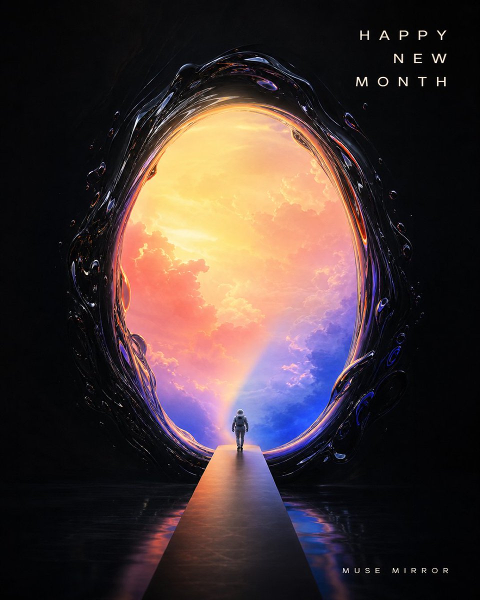 MuseMirror_'s tweet photo. Happy new month Everyone 

image generated by muse mirror https://t.co/7Ui8D0cBKv