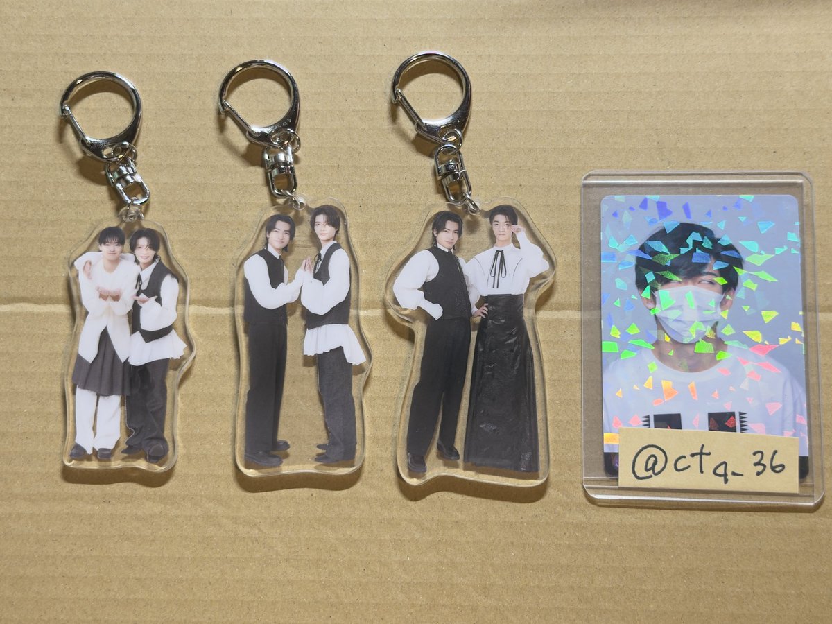 ctq_36's tweet photo. 原因は自分にある。げんじぶ 仮ノ現 ランダムペアアクキー 交換

【譲】 
大倉杢代、武藤木代、武藤吉澤
(💛💚、❤️💚、❤️💜)

【求】 
桜木杢代、桜木武藤、桜木吉澤>他桜木ペア
(🩷💚、🩷❤️、🩷💜)

🌟固ツイ現場にて手渡しor郵送

よろしくお願いいたします。 https://t.co/bXuxTk8R5S