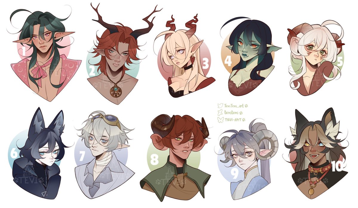 TeviTevi_art's tweet photo. 🌿Busts #adoptes set price auction!
✨Set price:
💎sp1: $65 (bust)
👑sp2: $240 (sp1+Full body)
❗️Payment only via boosty (preferably)/Easystart
Please, DM or comment to claim!🩶
💗Your RTs help me a lot! Thank you very much!
#adoptauction #customcharacter #DnD https://t.co/RLF6dWr2Dx