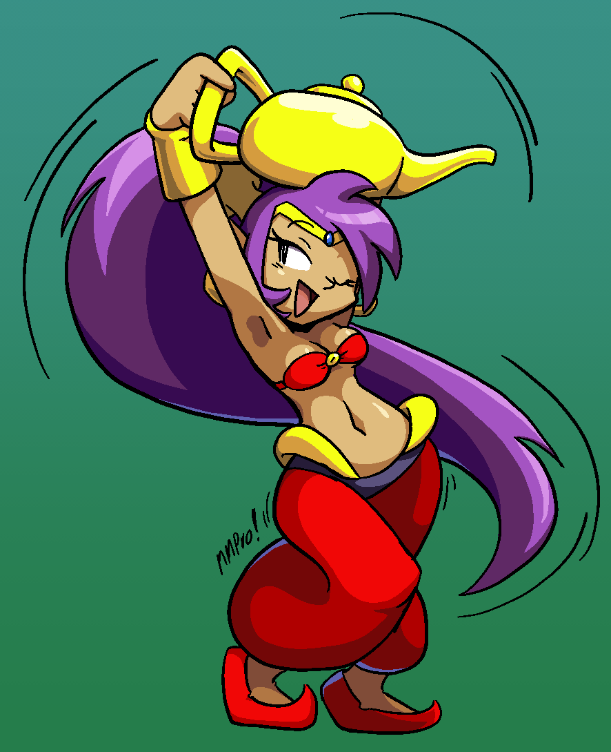 M_M_Product's tweet photo. Today's Doodles: Shantae's Lamp Dance!

#shantae #wayforward #art https://t.co/vEvzSvDUFY