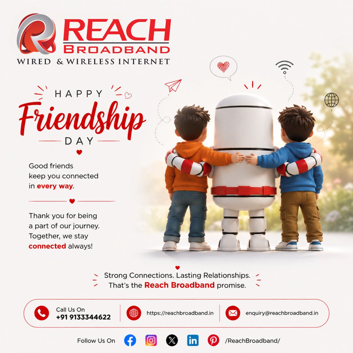 Reach_Broadband's tweet photo. #HappyFriendshipDay #FriendshipDay #FriendsForever #BestFriends #StrongConnections #LastingRelationships #StayConnected #FriendshipGoals #ReachBroadband #FibernetTelangana #RangareddyBroadband #HomeWiFi #HighSpeedInternet #FastInternet #InternetService #InternetProvider https://t.co/4LjEDCNUtK