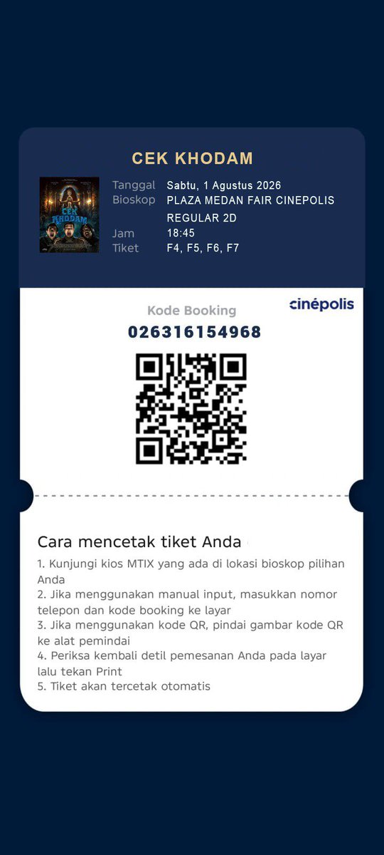 mojyel's tweet photo. SCAMMER ALERT‼️

penipu tiket cinepolis xxi cgv: @junvwonz

aku beli 4 tiket b1g1. di bioskop qr-nya ternyata gak bisa discan, seatnya udah ada orang dan..

ini app mtix tapi belinya cinepolis. salahnya aku gak teliti &amp; cek 🫠🫠

hati-hati ya guys, jangan kejadian di kalian juga https://t.co/JQFBmTzqiV