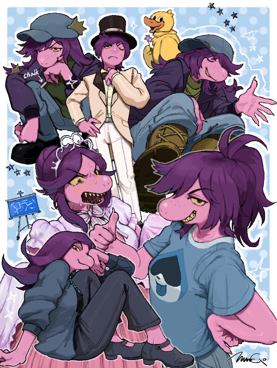 NYAGO__'s tweet photo. オマエのデート相手を
　ボコる衣装を作っちゃおう

deltarune chapter5 https://t.co/5FBFDtkOBP