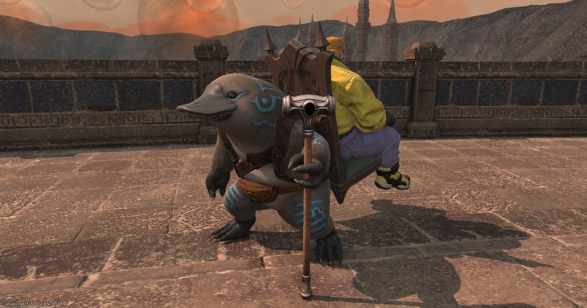 Loid22LR's tweet photo. 魔の塔ノーマルでカモノハシマウントのダックポータードロップした✨
#FF14 https://t.co/AUqOA7Wydk