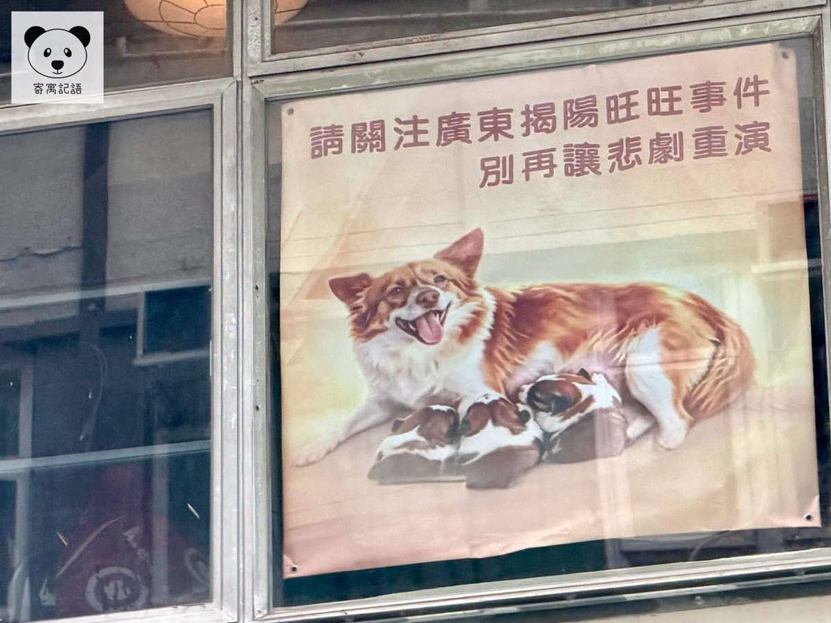 GweiloX's tweet photo. 香港拳館再掛揭陽旺旺海報為其發聲。 https://t.co/spbvjfsaar