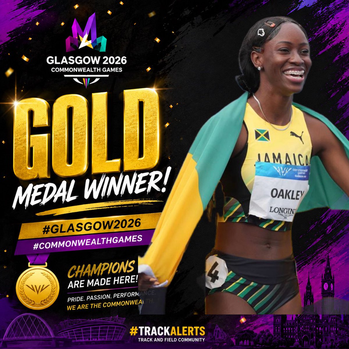 trackalerts's tweet photo. 🥇🇯🇲 Gold for Jamaica!

Dejanea Oakley storms to the Commonwealth Games women’s 400m title in 50.21, ahead of 🇧🇧 Sada Williams (50.99) and 🇳🇬 Ella Onojuvwevwo (51.00).

#CommonwealthGames #TeamJamaica #Trackalerts https://t.co/pNgUOEMuKk