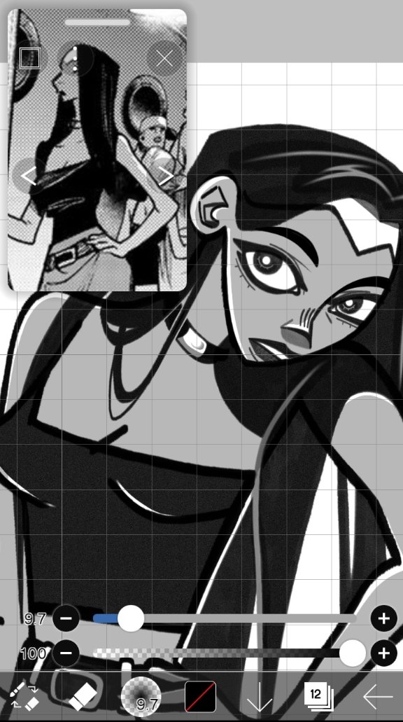 ROZUSON150's tweet photo. I drew da background baddie https://t.co/JuhMtFYULO