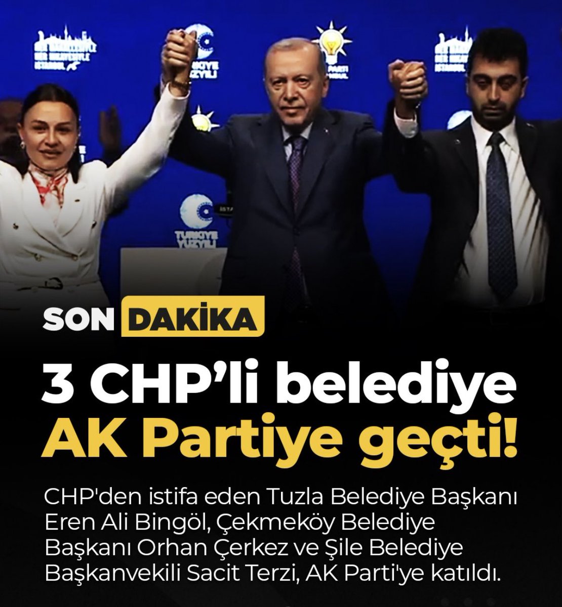 TalipBelgie's tweet photo. Üç chp’li belediye başkanı,

Ak parti’ye Katıldı! https://t.co/PIKLMqNmMf