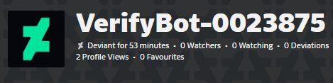 Alunelly_'s tweet photo. If you use DeviantArt, don't fall for this crap. These VerifyBots pop up constantly n get banned fast. I've already gotten 6 of these scam comments. They redirect you to a scam site to steal your personal info. DA will NEVER ask for verification through random comments n accounts https://t.co/Y3SJDc1xBf