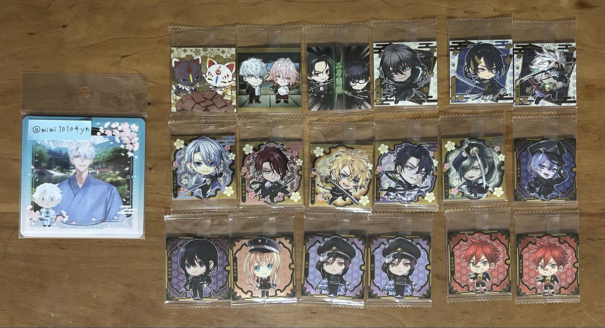 mimi10104yn's tweet photo. 【交換】刀剣乱舞 んまほっぺステッカー

出）画像1〜4枚目

求）リプ欄記載

※1部フリマで購入した商品が含まれるため、気になる方は交換お控えください
※交換は郵送のみ
※纏めての交換優先
※素人保存ですので神経質な方は、交換お控え下さい
※検索からの方もお気軽にお声かけください https://t.co/cAayVA6eZ6