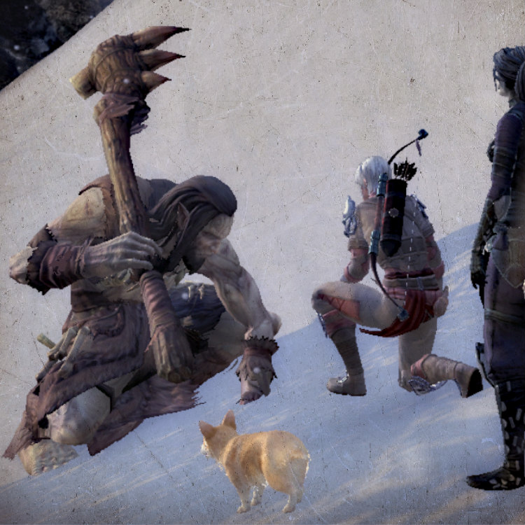 SueOestmann's tweet photo. 🐺 #AdventuresOfWulfrun
🏹 "I still haven't found what I'm looking for." ~Giant
My favorite place for #DangerousFoes when you need them. #GiantsHeart #Eastmarch
🐎 #StormForgedAlliance #ESOFam #TESOnline #Tamriel #FollowYourBliss #ByAzura #BringBackCloaks #BeKind #BeSmart #BeSafe #BeYourself
🏰 Follow @JakeStormoen, #ESOVoiceActor, on IG and X. #Destron #AdoringAdmirerer and more 🎧🎤🎮🎬 https://t.co/WnZ6hiVqTo
#TheChatWhereEveryoneKnowsYourName