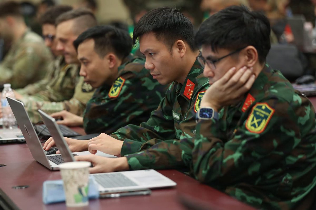 ARNGDirector's tweet photo. We recently completed Cyber Shield 2026, bringing together more than 1,000 cyber professionals from across the military, government, industry, and 23 partner nations to defend the critical infrastructure our communities depend on every day.

It was great to have Chief Aguon on the ground to see these teams train against realistic threats, integrate emerging technology, and strengthen the partnerships that help us respond faster and fight together.

Always Ready! Always There! 

#CyberSecurity #StatePartnershipProgram #JointForce #CyberShield2026 

Read more at: https://t.co/fHiXBMc4CZ
