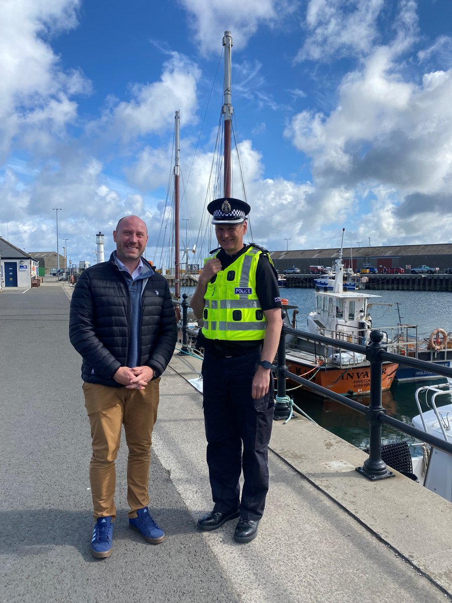 PSOSHighland's tweet photo. Chief Inspector Scott Robertson highlighted the vital role officers, staff and volunteers play in supporting Orkney’s communities during a visit from Justice Secretary Neil Gray MSP.

Read more ➡️ https://t.co/SAYayVfHzN  (1/2) https://t.co/DjQaQvy809
