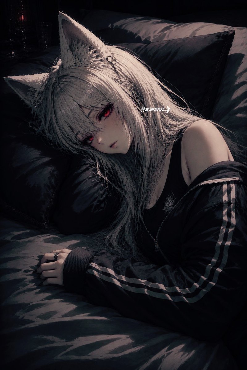 uruneeee_jp's tweet photo. 𝐆𝐨𝐨𝐝 𝐧𝐢𝐠𝐡𝐭 ⸒⸒🌙

#aiイラスト #うるねぇ🐺🎨 #aiart #獣人 https://t.co/sMxuUU5sG6