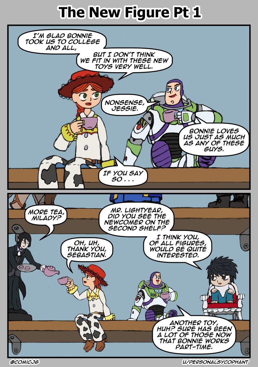 ComicJg's tweet photo. "The New Figure Pt 1" #Toystory #BuzzLightyear #Jessie https://t.co/ZDqmu9FLDZ