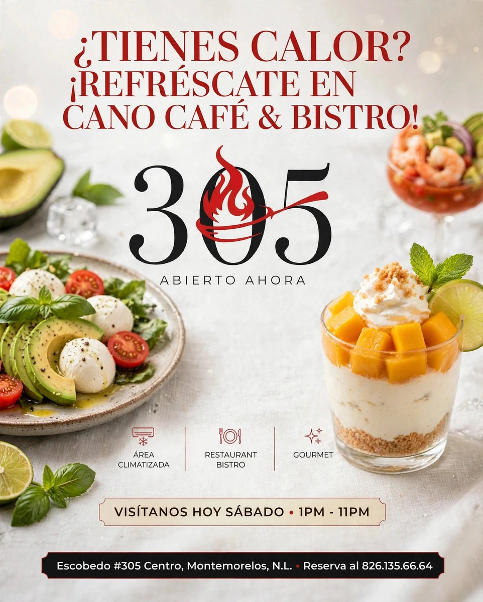 Mendiolea_chef's tweet photo. En Cano Café &amp; Bistro contamos con un salón climatizado donde puedes disfrutar de platillos frescos, bebidas refrescantes y un ambiente relajado. Además puedes disfrutar de eventos deportivos, ver los partidos de tu equipo favorito y convivir con tus amigos y familiares sin prisa https://t.co/MAs02gfJ4q